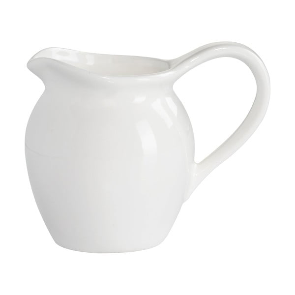 Baltas porcelianinis pieno ąsotis Maxwell & Williams Basic, 110 ml