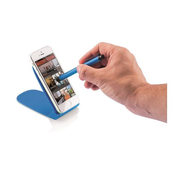 Telefono laikiklis su jutikliniu rašikliu, mėlynos spalvos-image-2