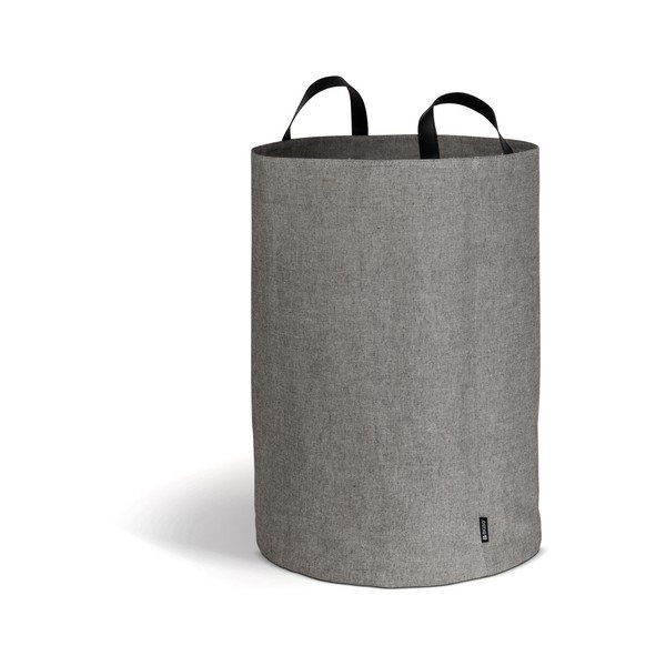 Pilkos spalvos iš tekstilės skalbinių krepšys 69 l Soft Storage – Bigso-image-3