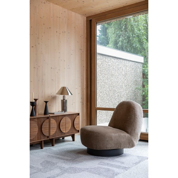 Žema šoninė spintelė rudos spalvos iš riešutmedžio 82x58 cm Groove – Zuiver-image-4