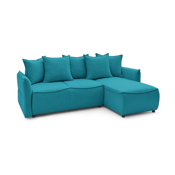 Sulankstoma kampinė sofa turkio spalvos (su dešiniuoju kampu) Leon – Bobochic Paris-image-3