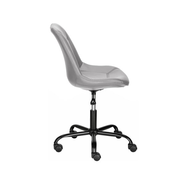 Iš dirbtinės odos biuro kėdė pilkos spalvos Kenny – Støraa-image-2