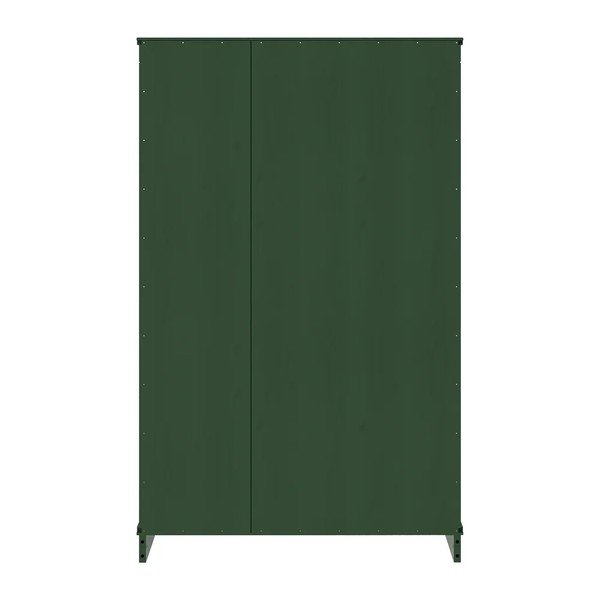 Žalios spalvos iš pušies masyvo spintelė 74x118x35 cm Anita – Støraa-image-4