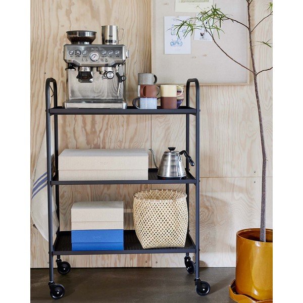 Iš plieno vežimėlis ant ratukų 37,5x75 cm Maki – OYOY Living Design-image-1