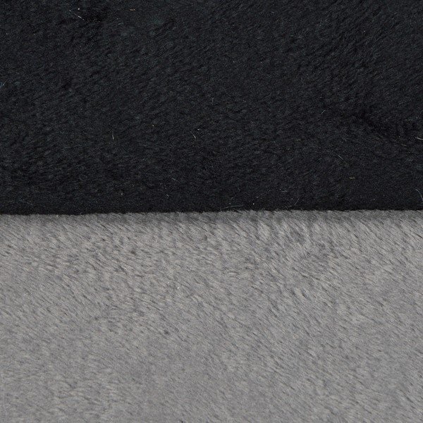 Pilkos spalvos iš zomšo augintinio guolis šuniui 87x55 cm Flakes – Love Story-image-3