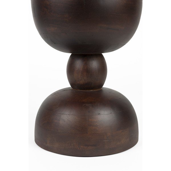 Iš mango masyvo apvalios formos šoninis stalas ø 30 cm Izzy – White Label-image-1