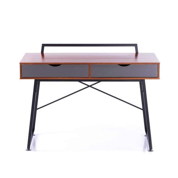 Rašomasis stalas su riešutmedžio dekoro stalviršiu 57.5x120 cm Tolm – Homede-image-2