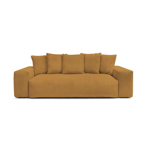 Iš kordinio velveto sofa garstyčių spalvos 280 cm Voltaire – Bobochic Paris