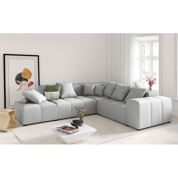 Pilka pagalvėlė modulinei sofai Rome - Cosmopolitan Design-image-4