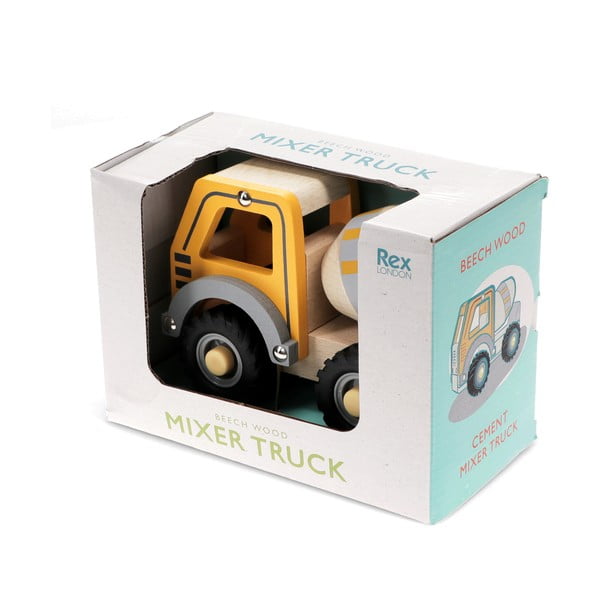 Vaikiškas automobilis iš medienos Cement Mixer – Rex London-image-3