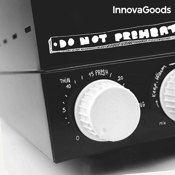 Elektrinė picų dėžė su "InnovaGoods" kulinarine knyga, galia 1200 W-image-1