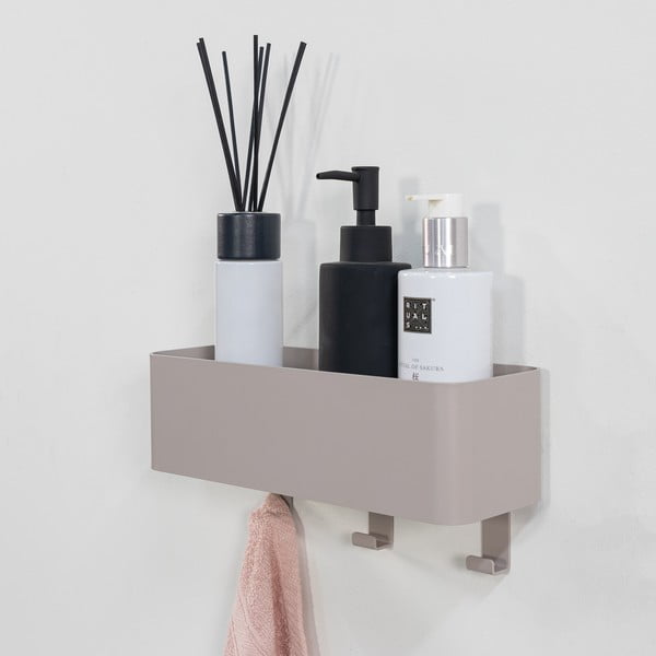 Sieninė taupe spalvos iš plieno vonios lentyna Multi – Spinder Design-image-1