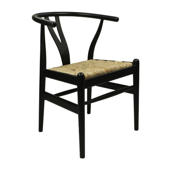 Juoda raudonmedžio valgomojo kėdė Wishbone - HSM collection-image-2