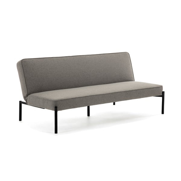 Tamsios pilkos spalvos sofa-lova Kave Home Nelki