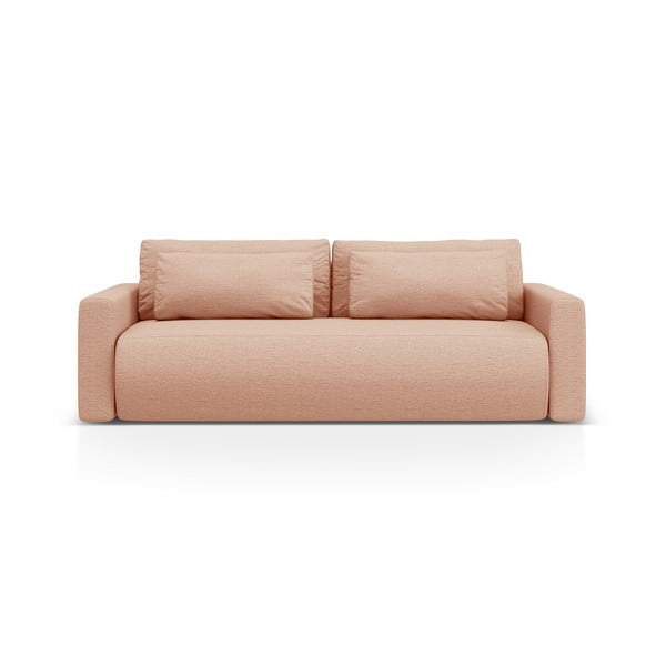 Rožinės spalvos sulankstoma/su sandėliavimo vieta sofa 238 cm Belfast – Cosmopolitan Design