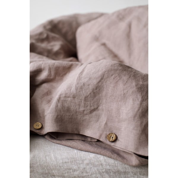 Violetinis lininis antklodės užvalkalas Linen Tales, 140 x 200 cm-image-1