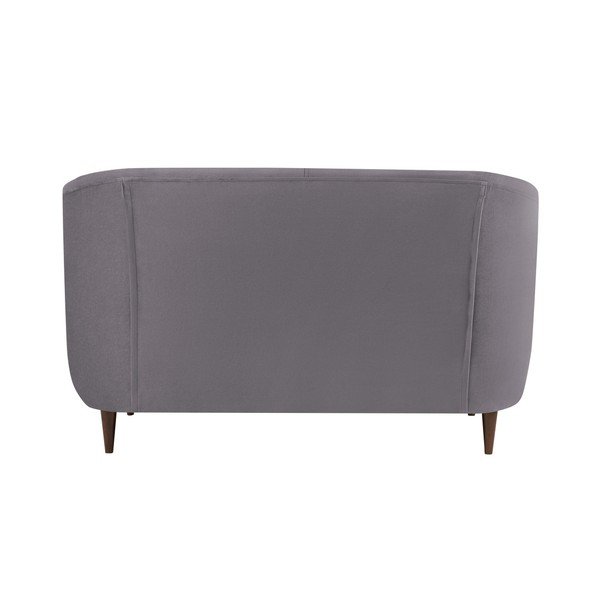Grafito pilkos spalvos aksominė sofa "Kooko Home Glam", 125 cm-image-4