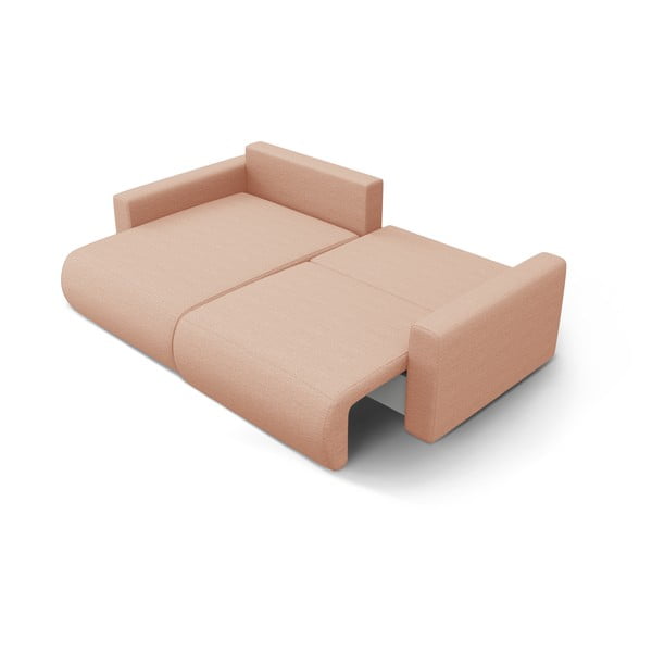 Rožinės spalvos sulankstoma/su sandėliavimo vieta kampinė sofa Belfast – Cosmopolitan Design-image-3