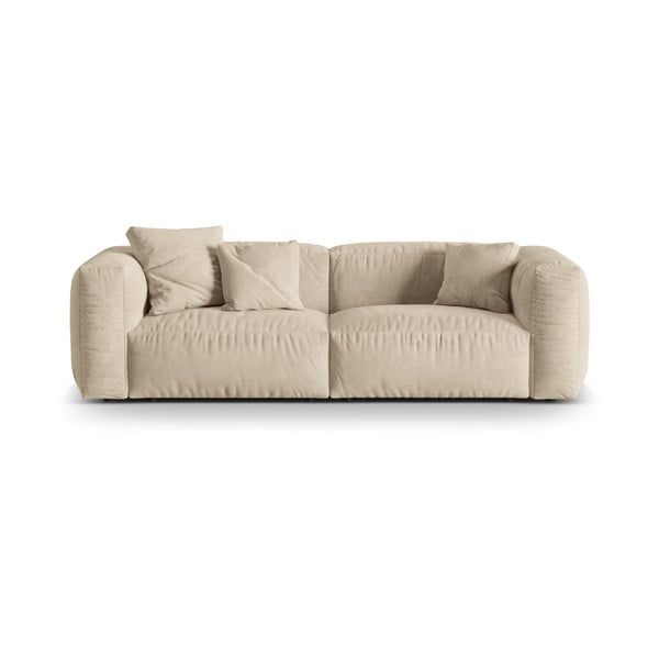 Smėlio spalvos iš velveto sofa 240 cm Martina – Micadoni