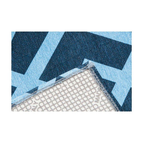 Itin patvarus virtuvinis kilimas "Webtappeti Labyrinth Blue", 60 x 220 cm-image-2