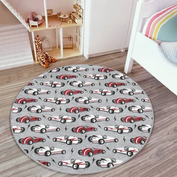Vaikiškas kilimas pilkos spalvos ø 120 cm Comfort – Mila Home-image-3