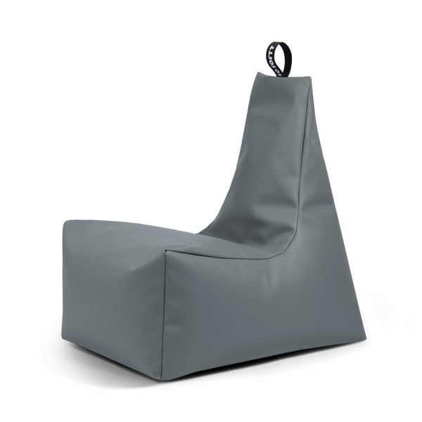 Pilkos spalvos iš dirbtinės odos sėdmaišis Icy L – So Soft?