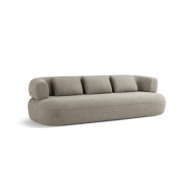 Iš boucle sofa šviesiai pilkos spalvos 226 cm Jenny – Micadoni Home-image-2