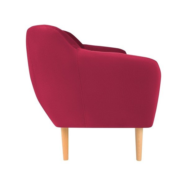 Tamsiai rožinė aksominė sofa Mazzini Sofas Sardaigne, 188 cm-image-2