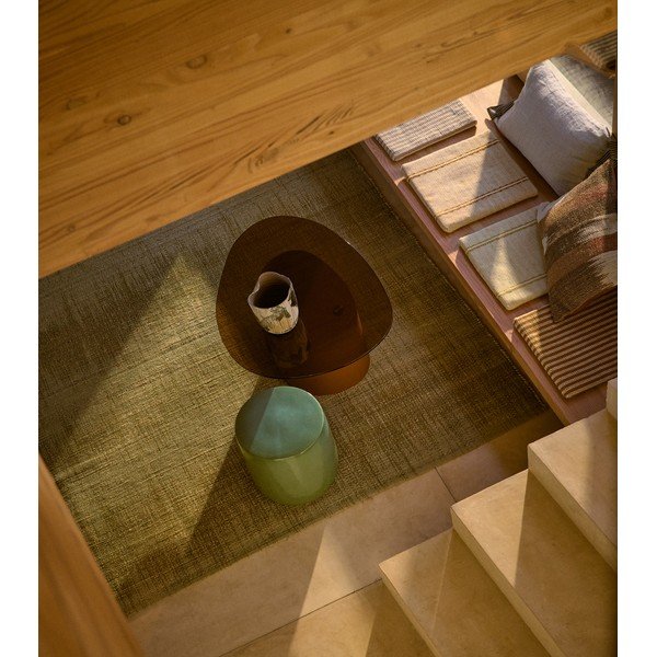 Šoninis stalas su stikliniu stalviršiu 47x48 cm Olir – Kave Home-image-3