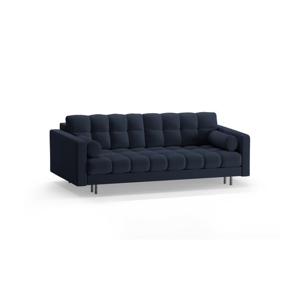 Tamsiai mėlynos spalvos sulankstoma/su sandėliavimo vieta sofa 222 cm Bali – Cosmopolitan Design-image-3