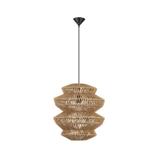 Natūralios spalvos iš virvės kabantis šviestuvas ø 40 cm Nua – Nova Luce