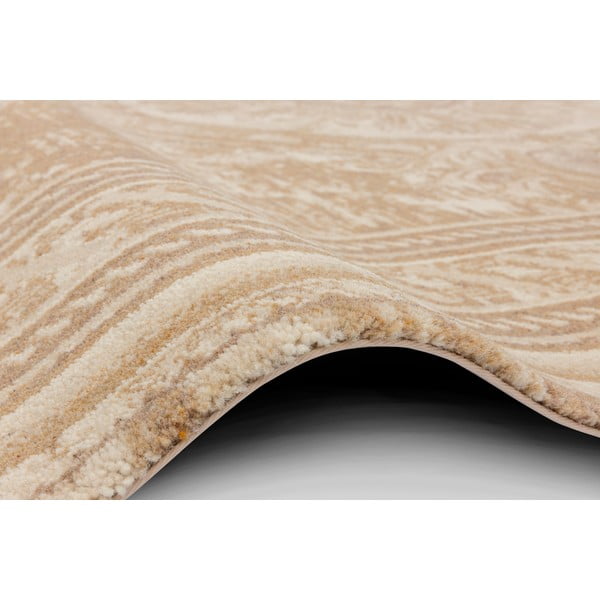 Kilimas iš vilnos smėlio spalvos 100x180 cm Emily – Agnella-image-2