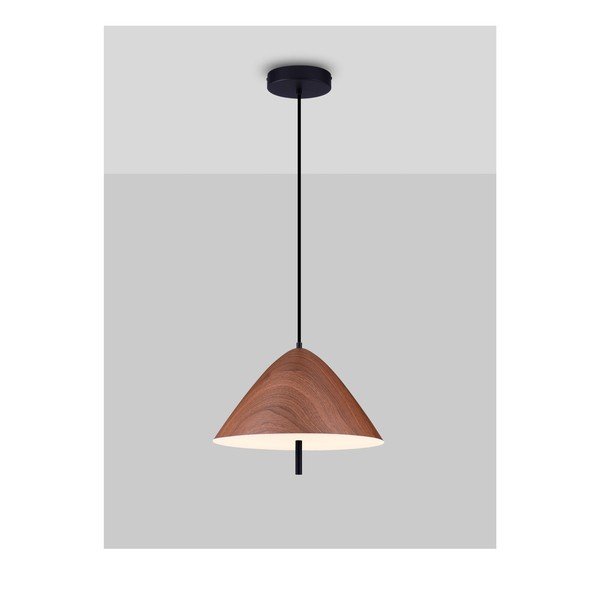 Natūralios spalvos iš metalo kabantis šviestuvas LED ø 40 cm su metaliniu gaubtu Oros – Nova Luce-image-4