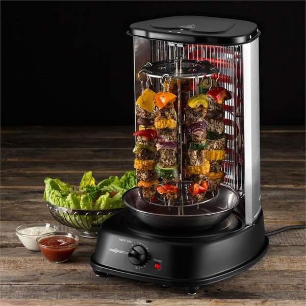 Juodas kebabų grilis OneConcept Master-image-1