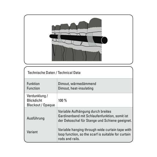 Smėlio spalvos visiškai užtemdo/termo užuolaida 140x245 cm – Sehlbach-image-3