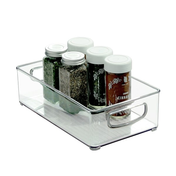 Virtuvės daiktų laikymo dėžė iDesign Clarity, 25 x 15 cm