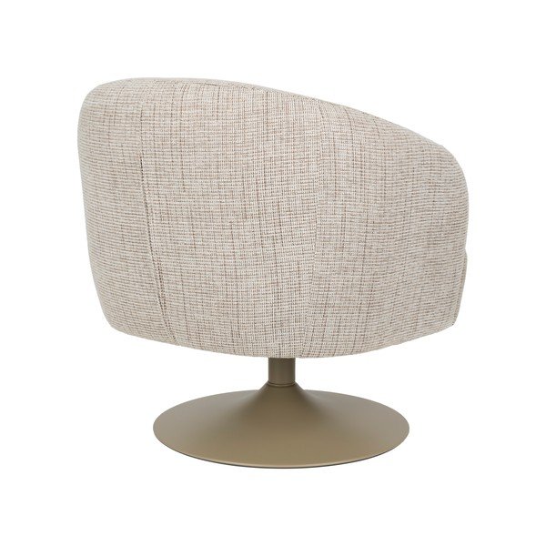 Smėlio spalvos pasukamas krėslas Renate – White Label-image-4