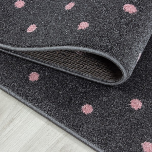Vaikiškas kilimas rožinės spalvos/pilkos spalvos ø 160 cm Bambi – Ayyildiz Carpets-image-1