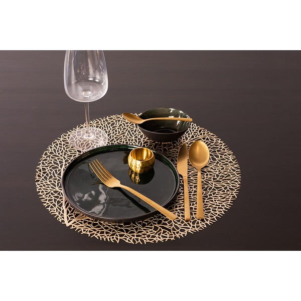 Aukso spalvos padėkliukas Tiseco Home Studio, ⌀ 38 cm-image-1