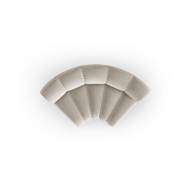 Kreminės spalvos iš velveto modulinė sofos dalis (kintama) Lupine – Micadoni -image-2