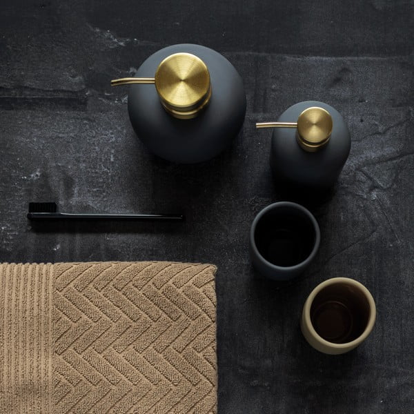Iš keramikos dantų šepetėlio indas antracito spalvos Lotus – Mette Ditmer Denmark-image-3
