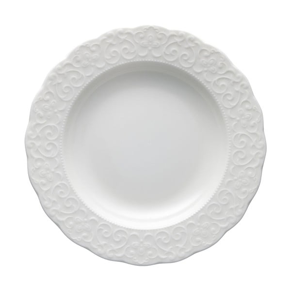 Balta porcelianinė gili lėkštė Brandani Gran Gala, ø 22 cm