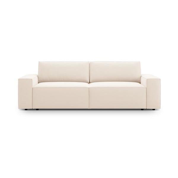 Smėlio spalvos iš velveto sulankstoma/su sandėliavimo vieta sofa 247 cm Jodie – Micadoni 