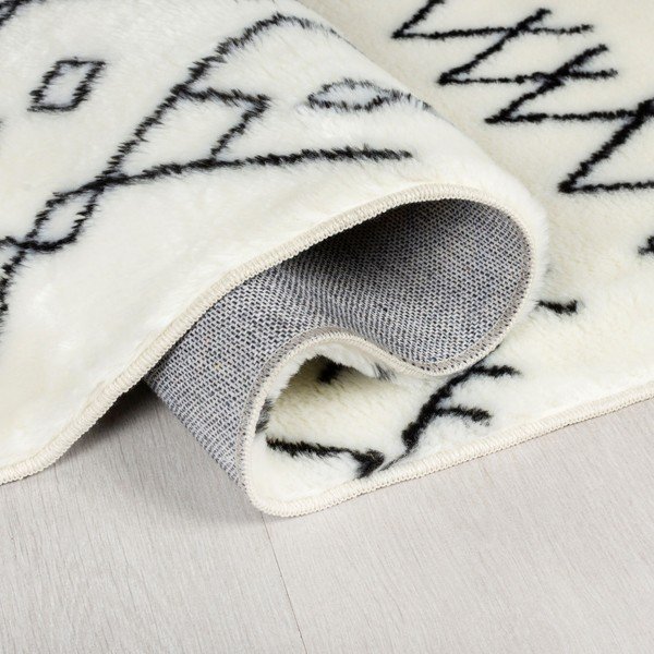 Skalbiamas kilimas baltos spalvos 120x170 cm Adil – Flair Rugs-image-2