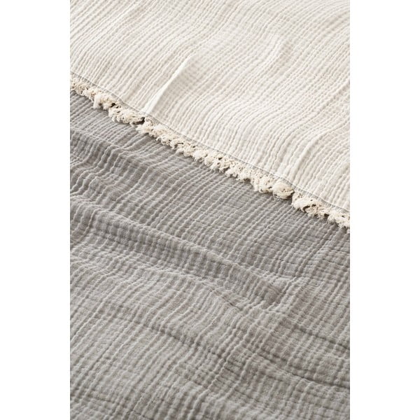 Lovatiesė iš muslino pilkos spalvos dvigulei lovai 230x250 cm – Mijolnir-image-1