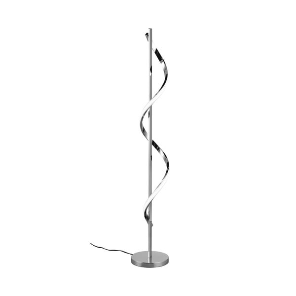 Pastatomas šviestuvas blizgios sidabrinės spalvos LED su pritemdymo funkcija (aukštis 120 cm) Isabel – Trio