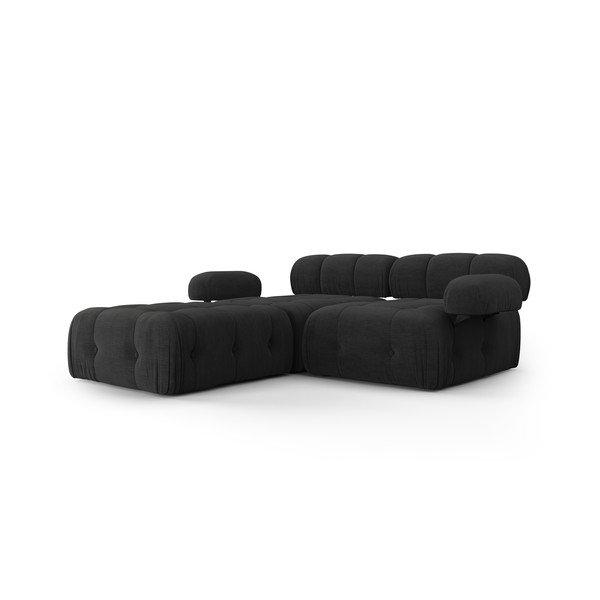 Kampinė sofa juodos spalvos Ferento – Cosmopolitan Design-image-1