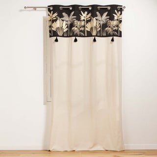 Užuolaida juodos spalvos/smėlio spalvos 140x240 cm Karaba – douceur d'intérieur