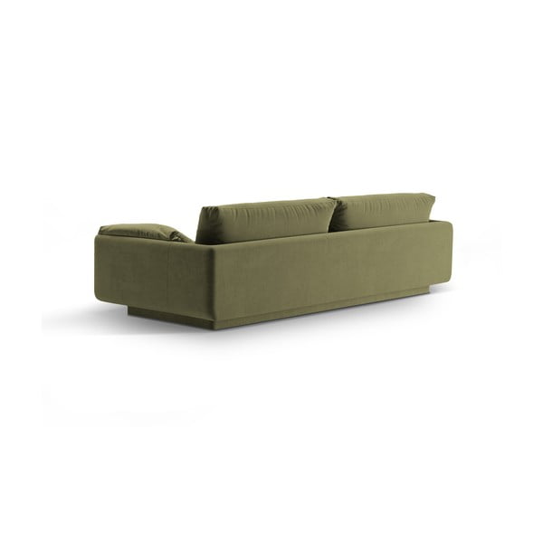 Iš velveto sofa šviesiai žalios spalvos 250 cm Torino – Micadoni -image-2