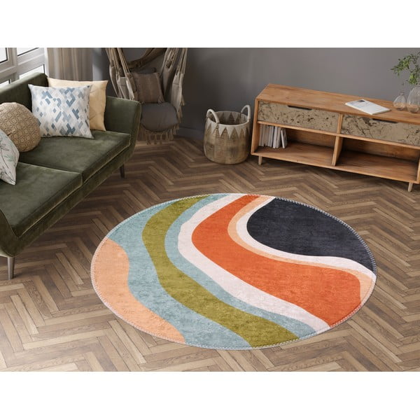 Skalbiamas apvalios formos kilimas ø 120 cm Colors of Joy – Vitaus-image-1
